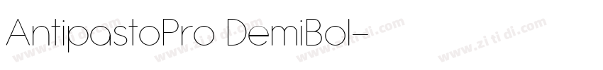 AntipastoPro DemiBol字体转换